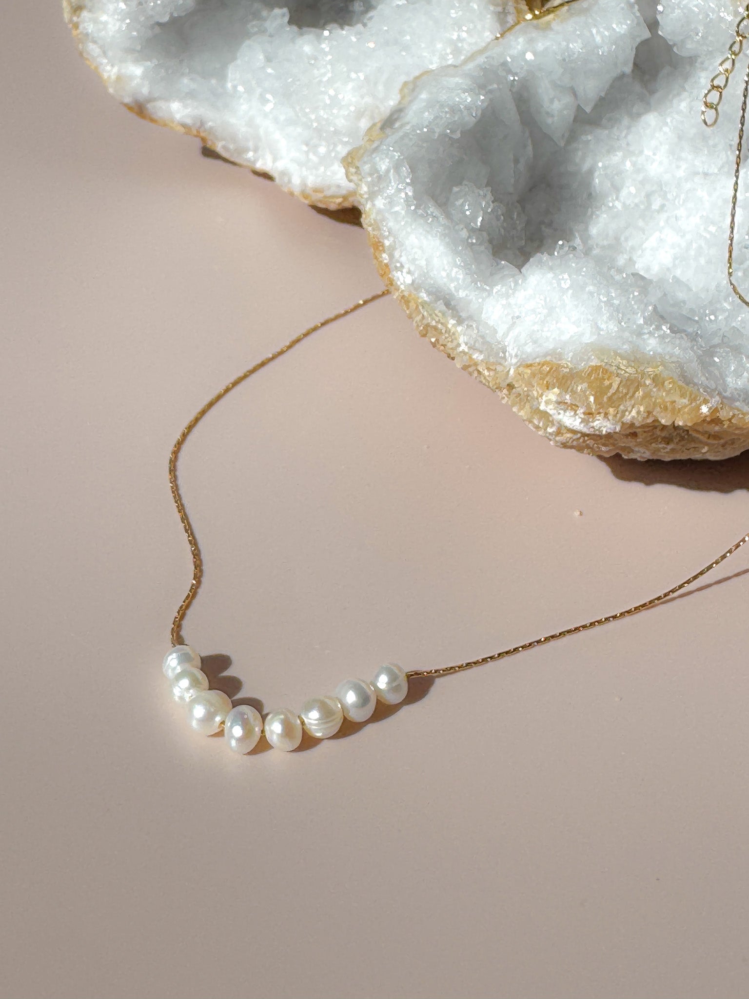 Choker 8 Pearls Gold
