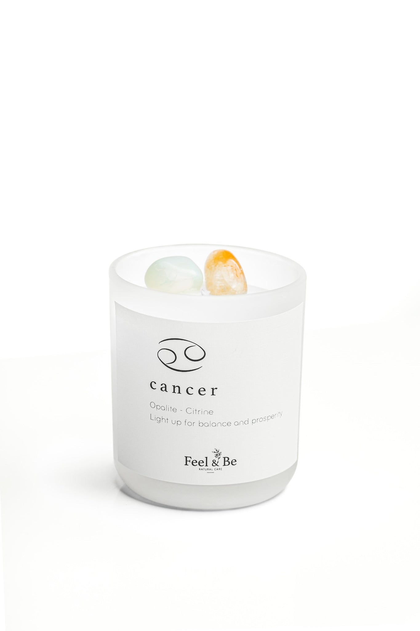Cancer Crystal Infused Candle