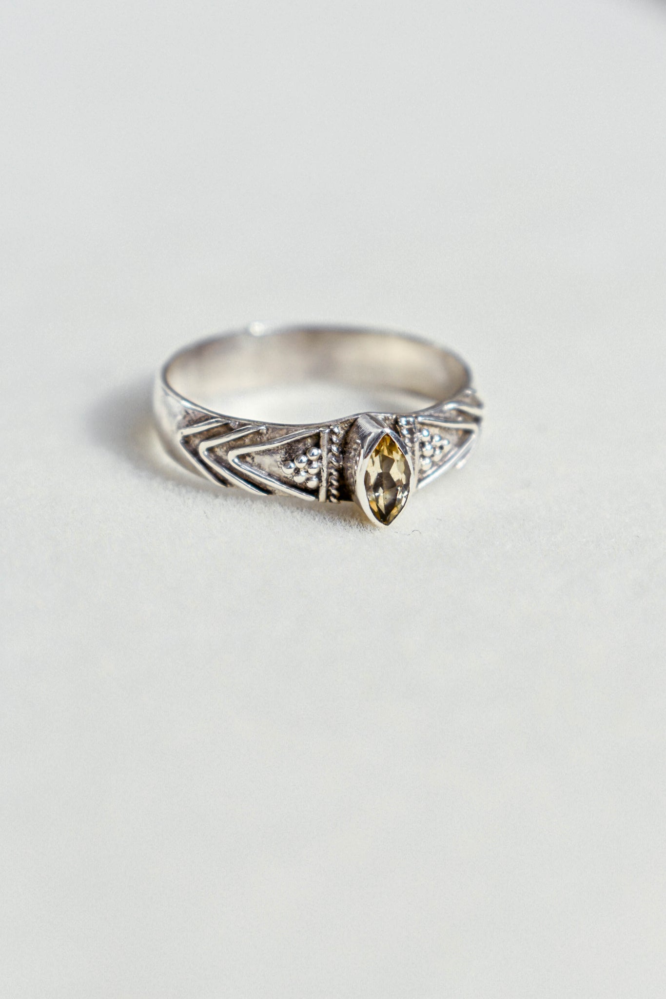 Citrine Handmade Silver Ring