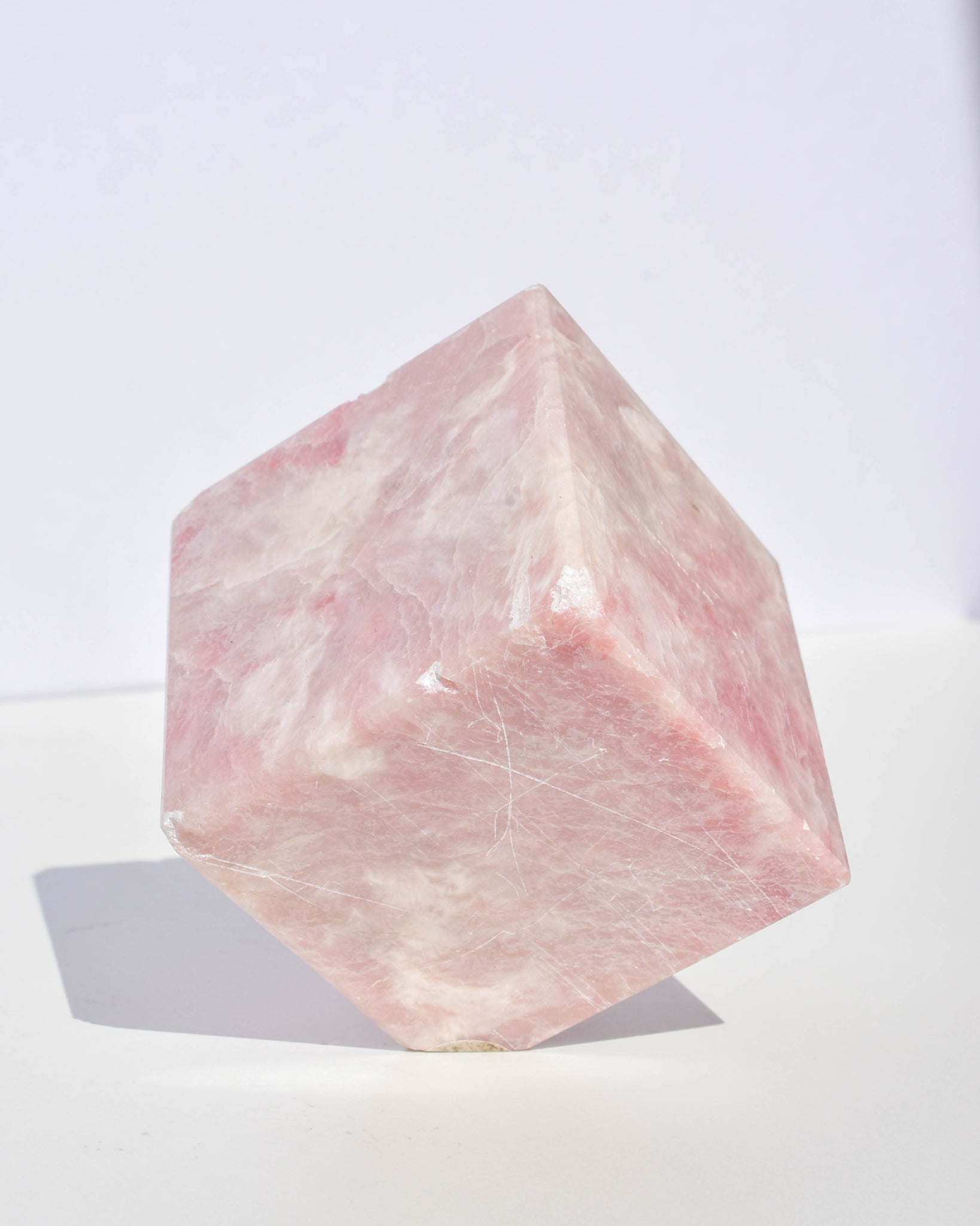 Pink Opal Cube