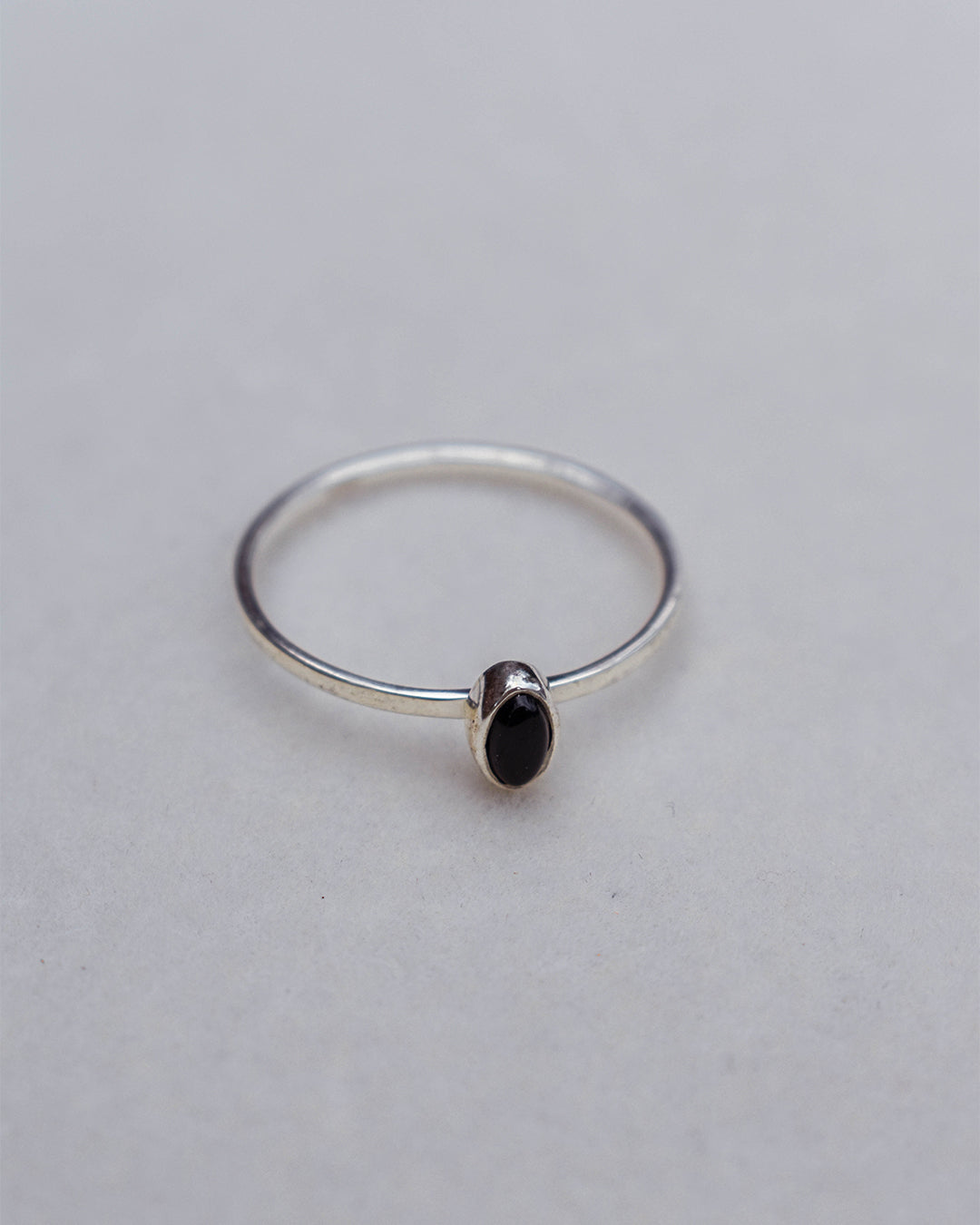 Obsidian Handmade Silver Ring