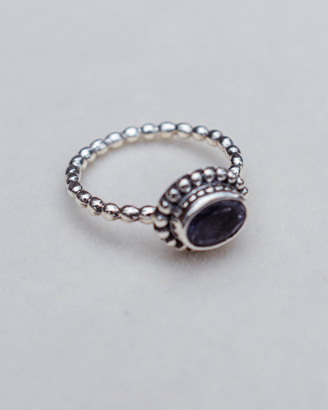 Iolite Handmade Silver Ring