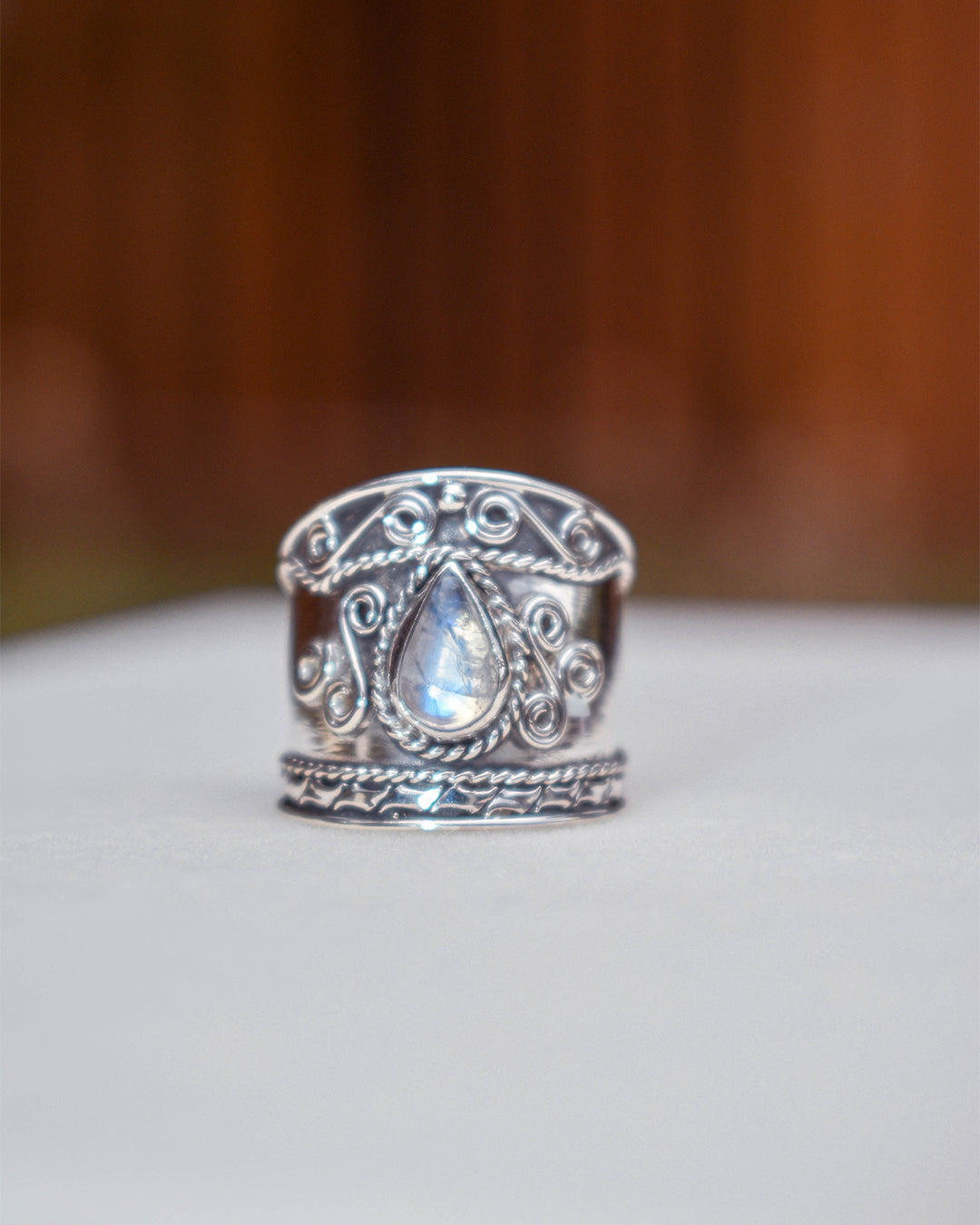 Moonstone Handmade Silver Ring