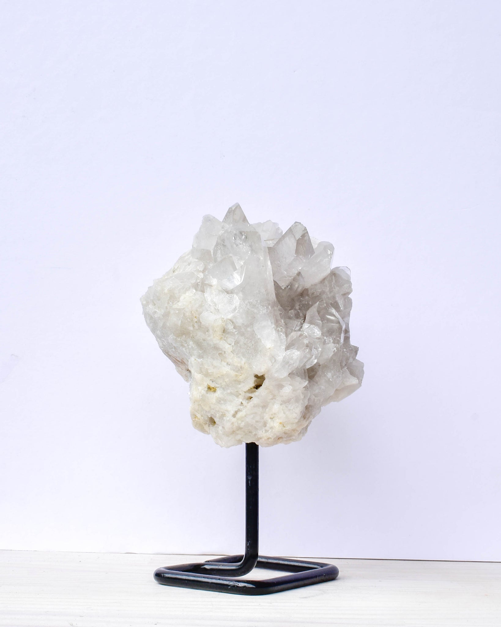 Clear Quartz Cluster with Stand